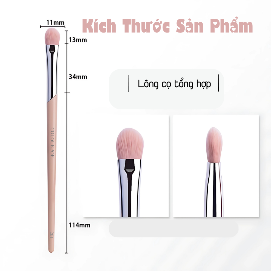 Cọ Tán Mắt Và Che Khuyết Điểm Dạng Kem COLOURPOP Eye Shadow Brush C201